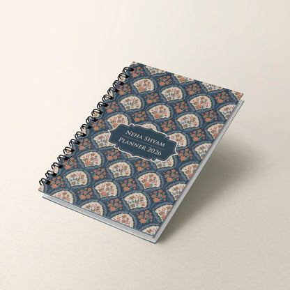 Royal Garden 2026 Planner - A5 Size Case Weekly Planner with 100gsm paper - Ethnic Indian Design (Copy)