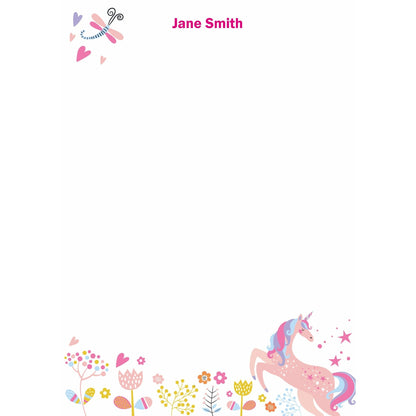 Unicorn Magic Customised Letter Pad - PaperKaite