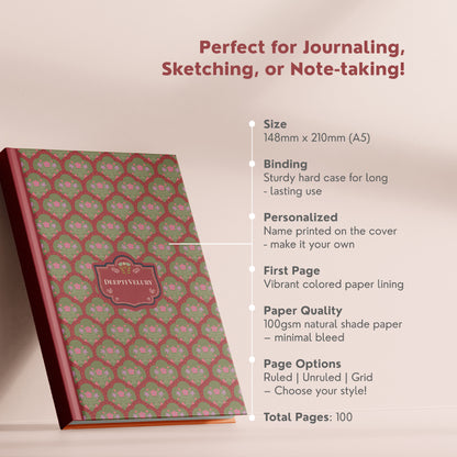 'Vintage Jal' Customised Journal - An ode to Indian patterns