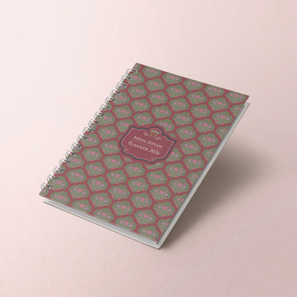 Vintage Jaal 2026 Planner - A5 Size Case Weekly Planner with 100gsm paper - Ethnic Indian Design (Copy) (Copy)